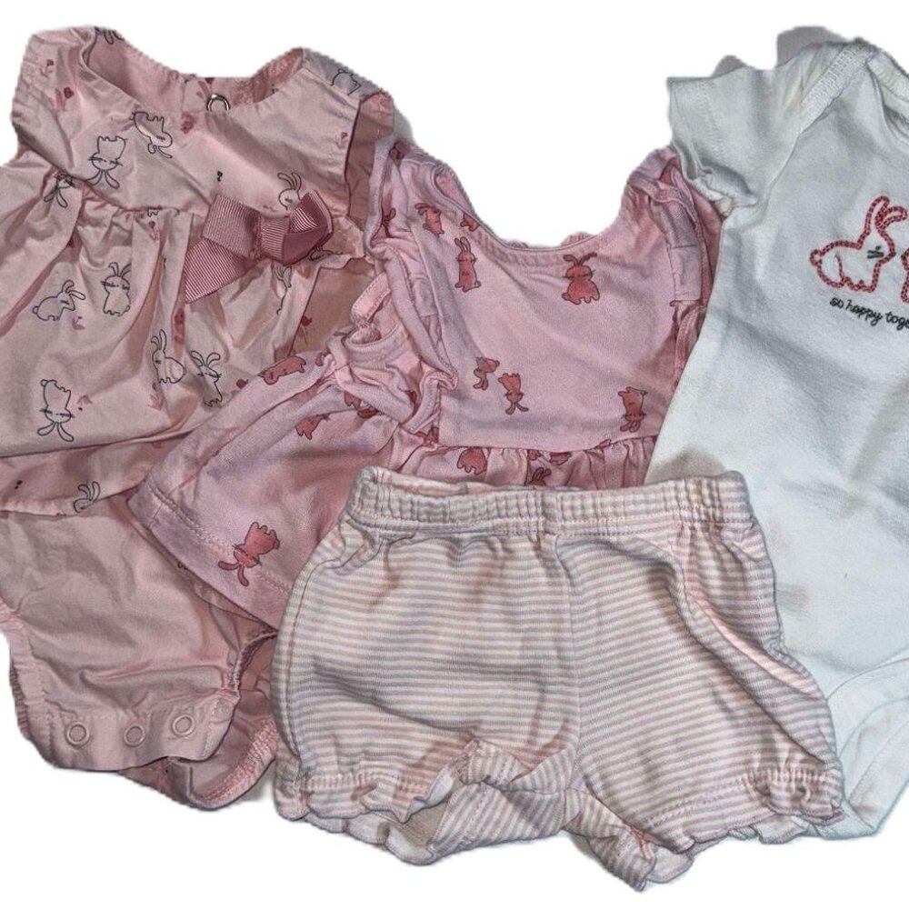 NB carter’s brand Pink Bunny set